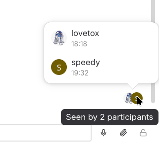 Lesebestätigungen in Gruppenchats